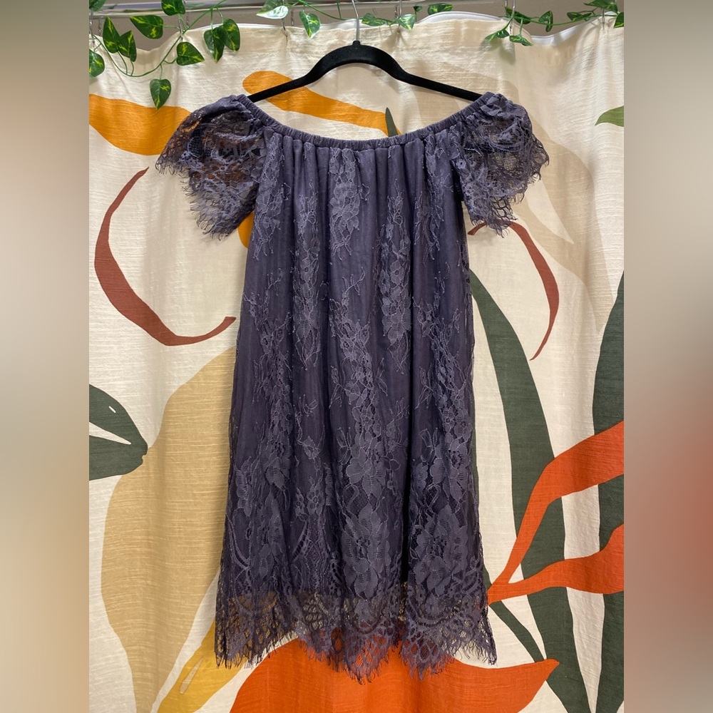 American Eagle off the shoulder lace dress